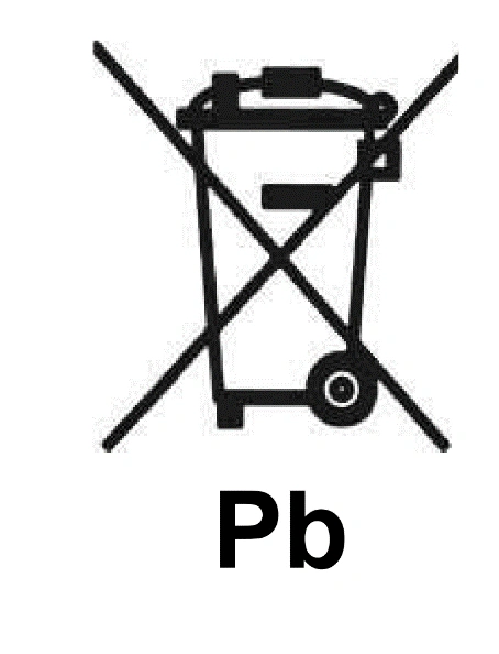Symbol Verbot Batterieentsorgung im Hausmüll