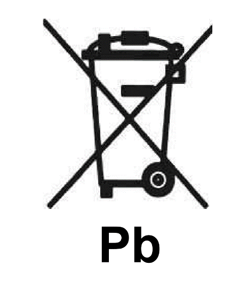 Symbol Verbot Batterieentsorgung im Hausmüll