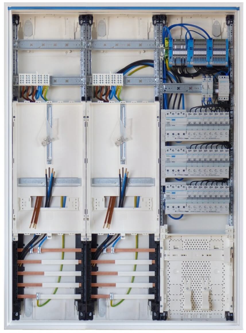 Referenz Zählerschrank mit 2 Dreipunktzählerplätzen